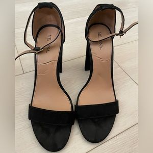 Merona black heels size 9